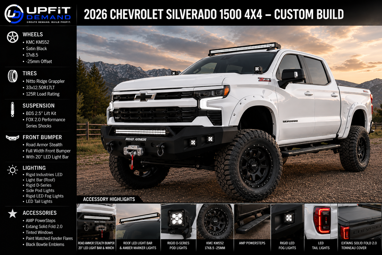 2026 Chevrolet Silverado 1500 custom build campaign creative